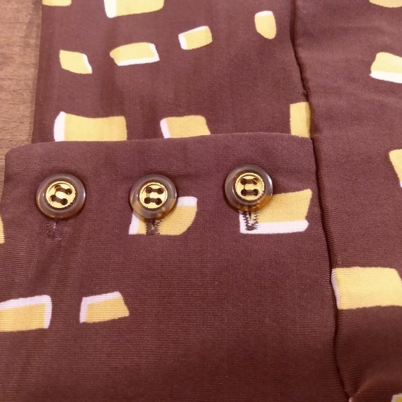 Vintage Retro Print Peasant Top | Medium - Picture 6 of 7